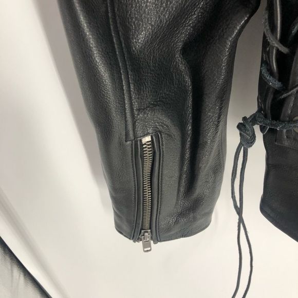 Wilson Leather Finn Rider Moto Jacket Sz S - Picture 10 of 13